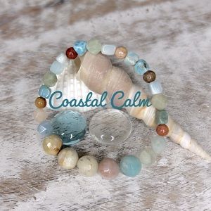 Beaded gemstone bracelet